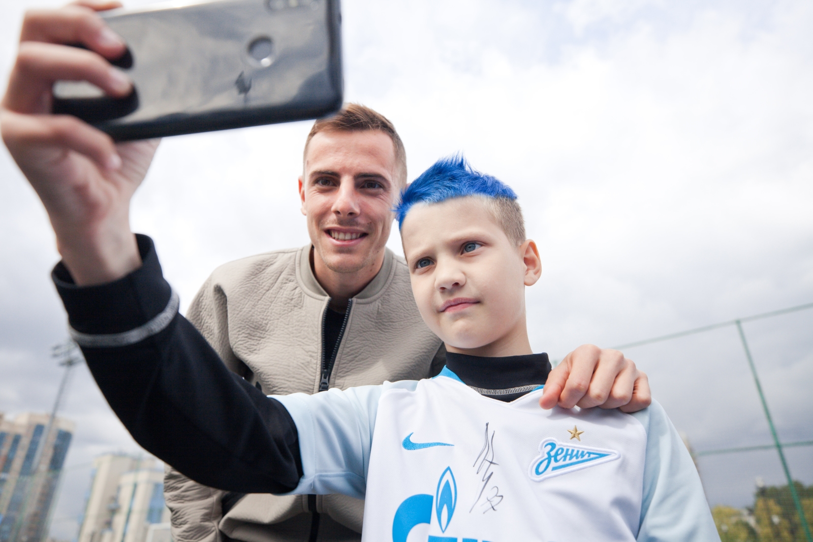 Лука Джорджевич посетил тренировку детей из летнего лагеря Академии