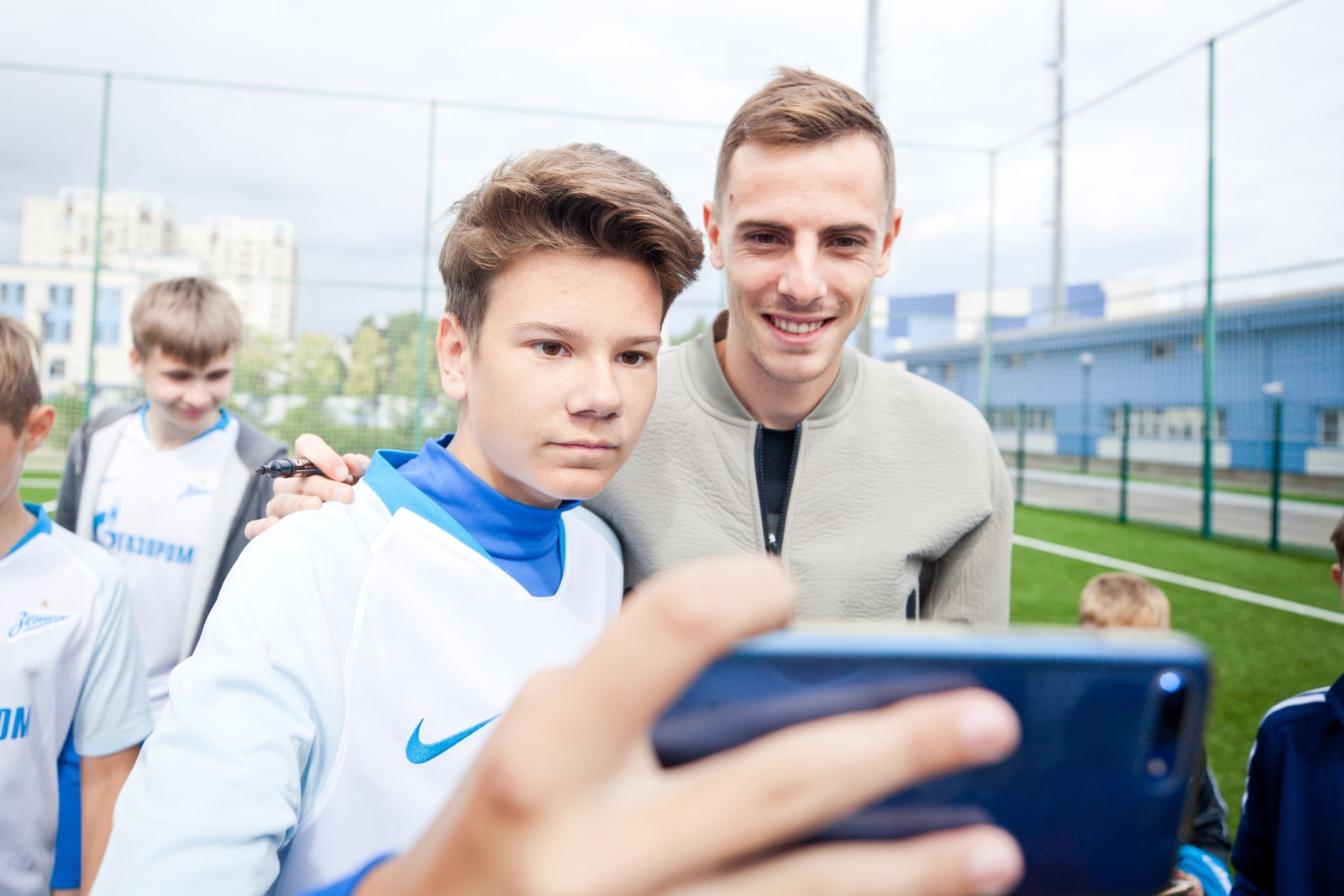 Лука Джорджевич посетил тренировку детей из летнего лагеря Академии