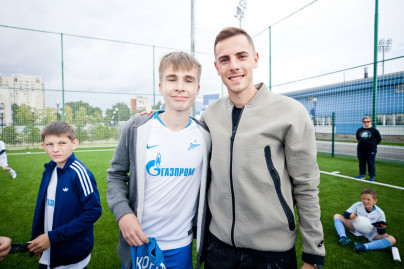 Лука Джорджевич посетил тренировку детей из летнего лагеря Академии