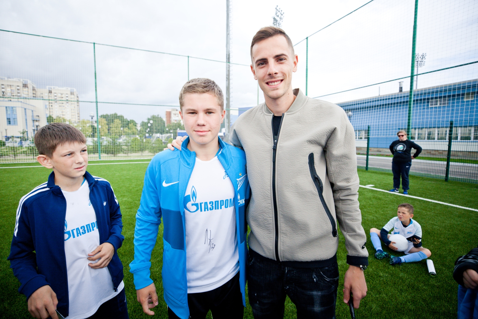 Лука Джорджевич посетил тренировку детей из летнего лагеря Академии