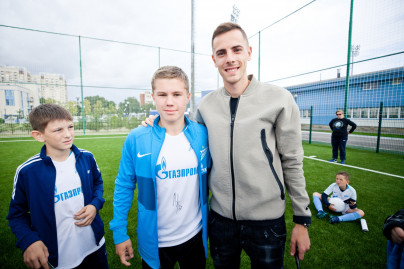 Лука Джорджевич посетил тренировку детей из летнего лагеря Академии