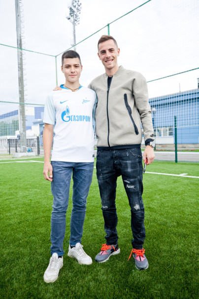 Лука Джорджевич посетил тренировку детей из летнего лагеря Академии