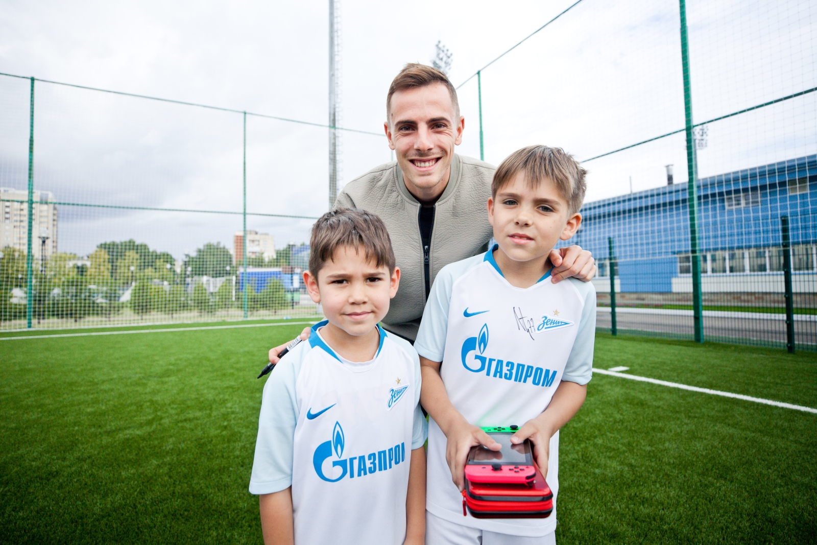 Лука Джорджевич посетил тренировку детей из летнего лагеря Академии