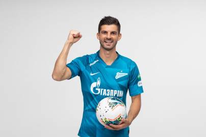 Фотосессия футболистов и тренеров основного состава ФК «Зенит» сезона 2019/20