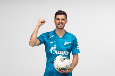 Фотосессия футболистов и тренеров основного состава ФК «Зенит» сезона 2019/20