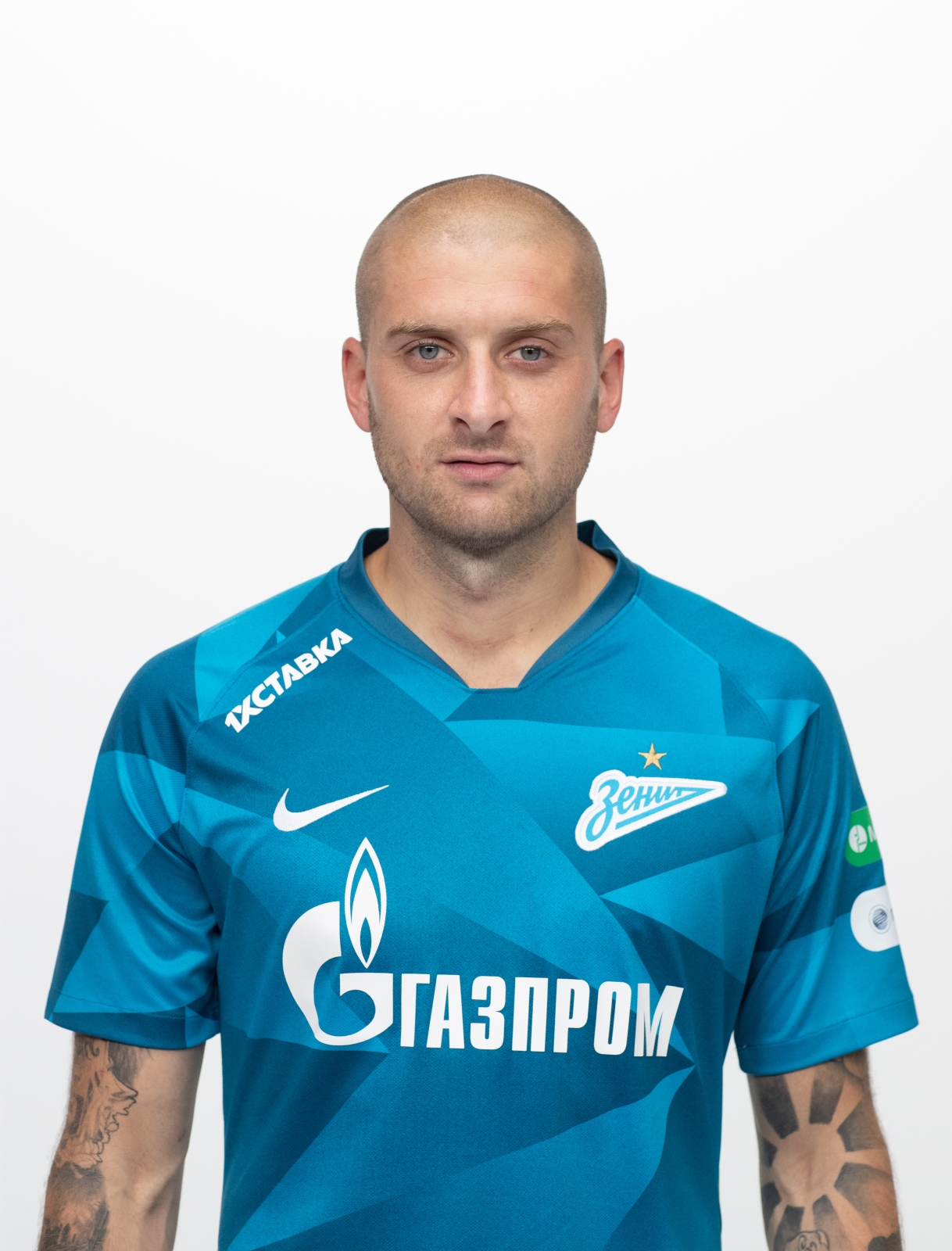 Фотосессия футболистов и тренеров основного состава ФК «Зенит» сезона 2019/20