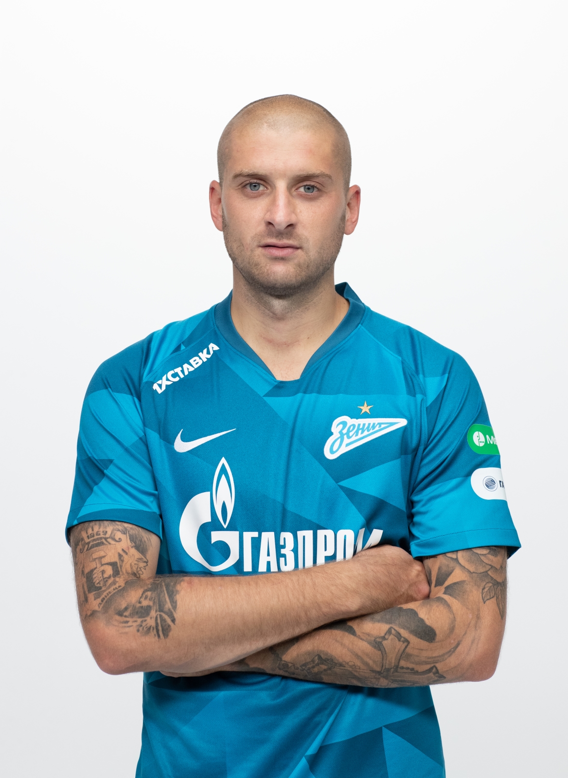 Фотосессия футболистов и тренеров основного состава ФК «Зенит» сезона 2019/20