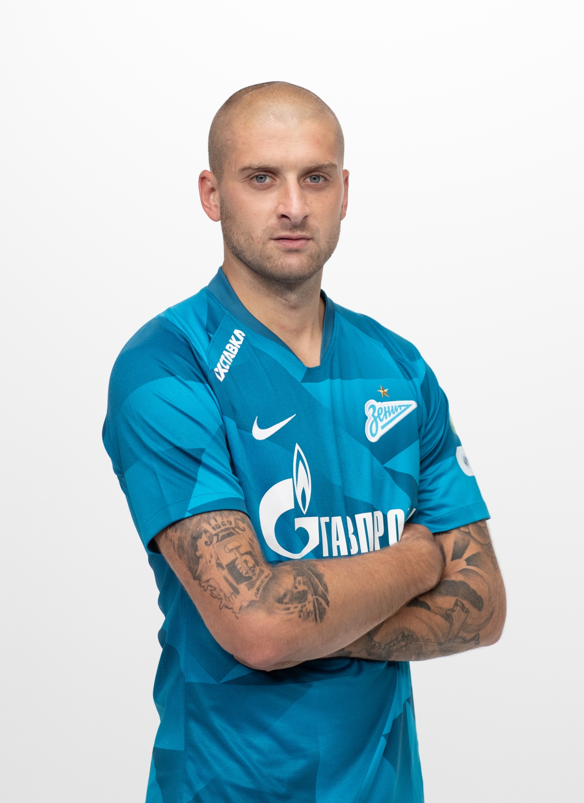 Фотосессия футболистов и тренеров основного состава ФК «Зенит» сезона 2019/20