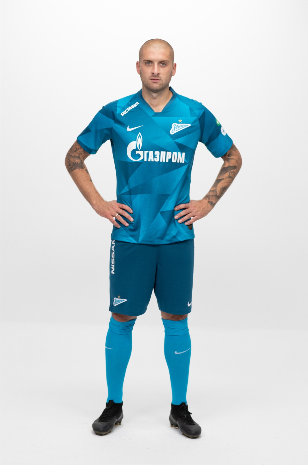 Фотосессия футболистов и тренеров основного состава ФК «Зенит» сезона 2019/20