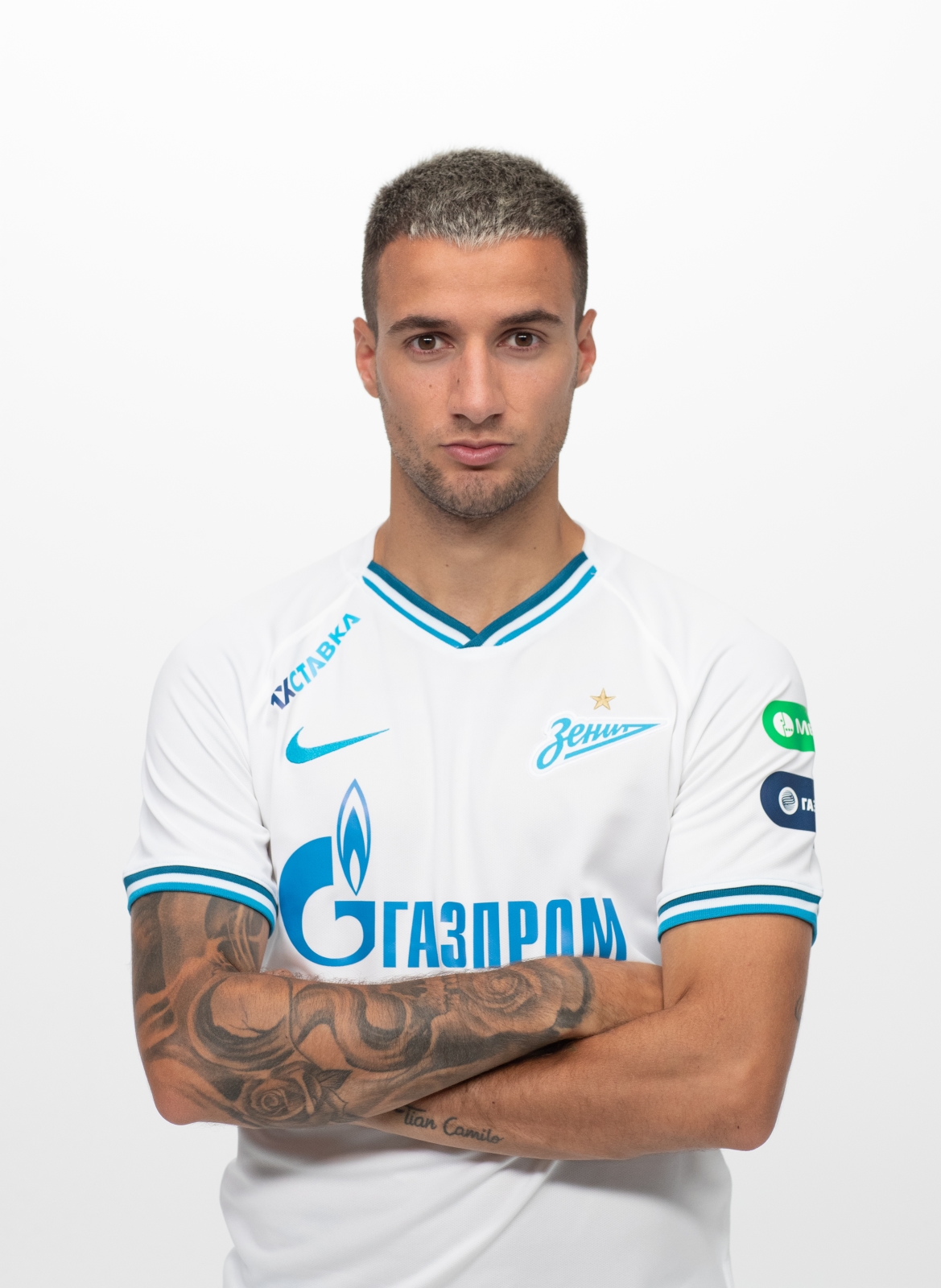 Фотосессия футболистов и тренеров основного состава ФК «Зенит» сезона 2019/20