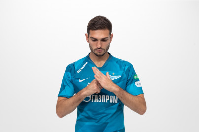 Фотосессия футболистов и тренеров основного состава ФК «Зенит» сезона 2019/20