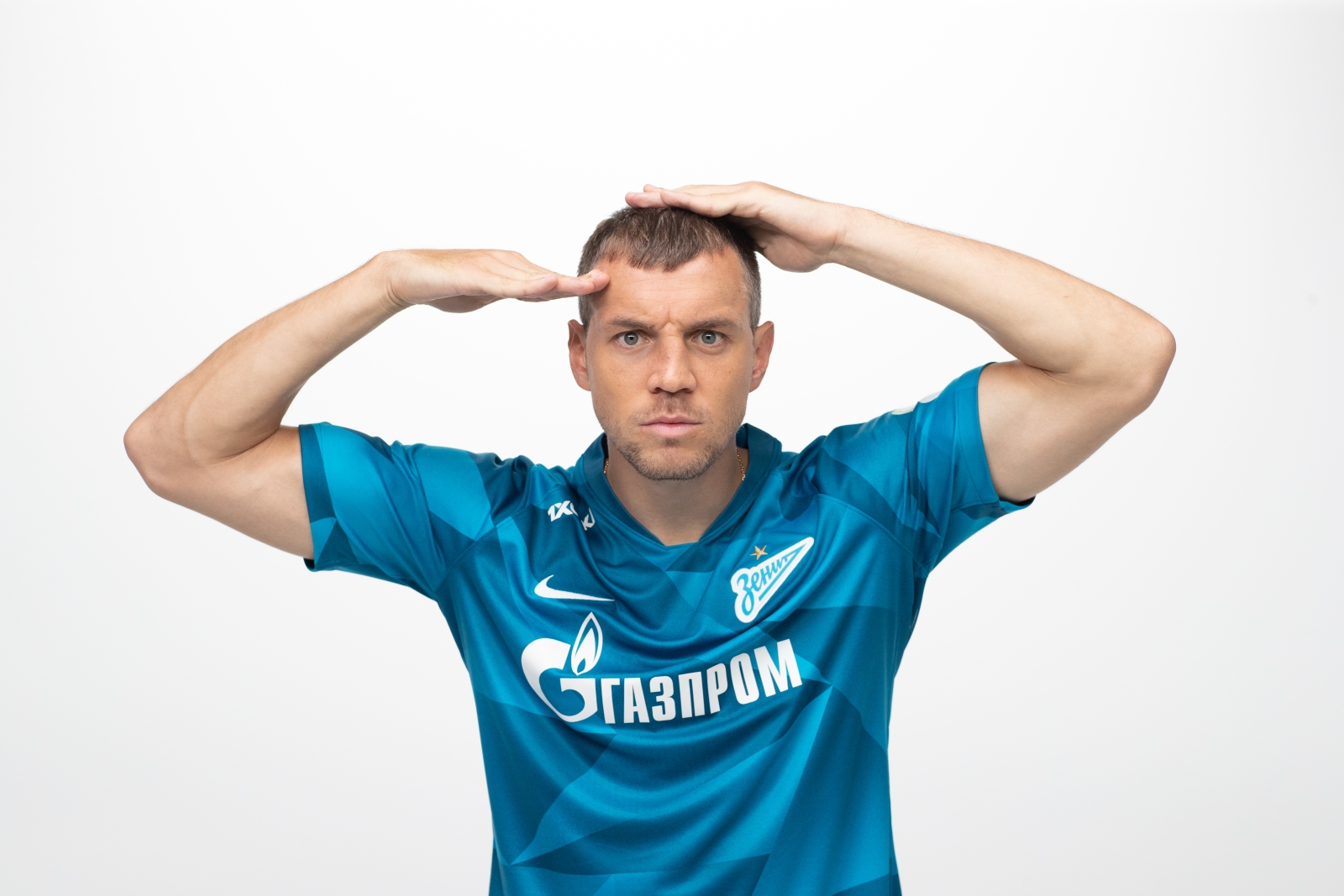 Фотосессия футболистов и тренеров основного состава ФК «Зенит» сезона 2019/20