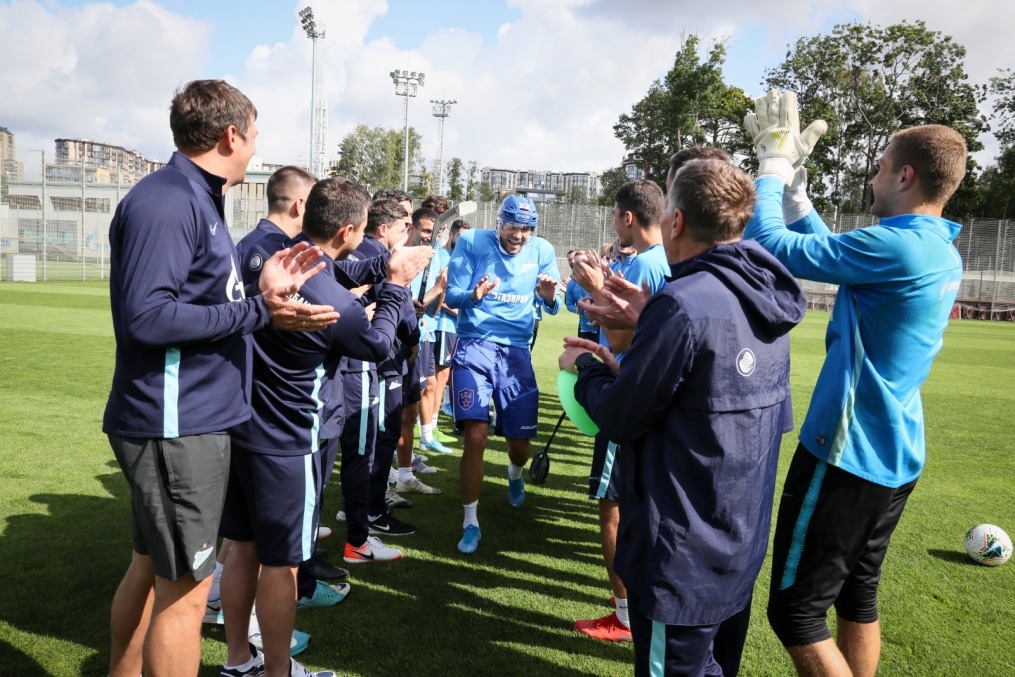 Открытая тренировка «Зенита» перед матчем с ФК «Уфа»