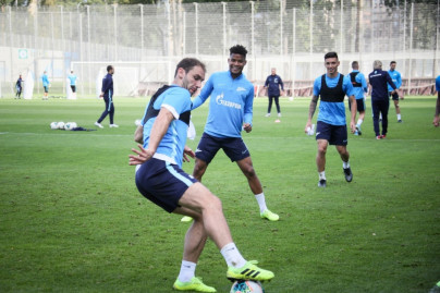 Открытая тренировка «Зенита» перед матчем с ФК «Уфа»