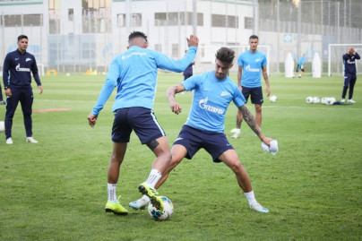 Открытая тренировка «Зенита» перед матчем с ФК «Уфа»