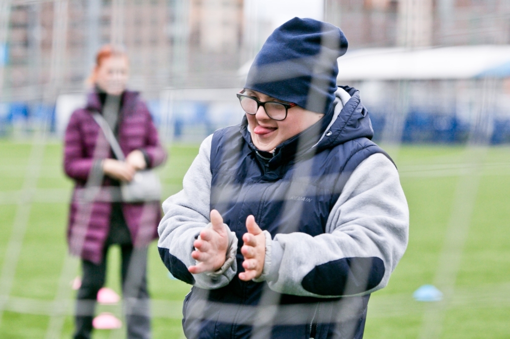 Воспитанники Даун-центра в Академии ФК «Зенит»