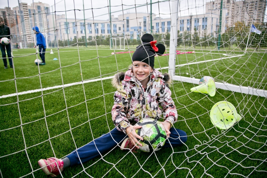 Воспитанники Даун-центра в Академии ФК «Зенит»