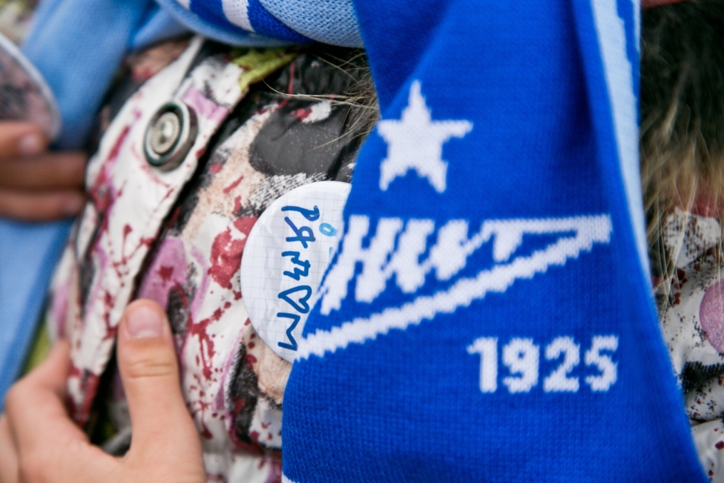 Воспитанники Даун-центра в Академии ФК «Зенит»