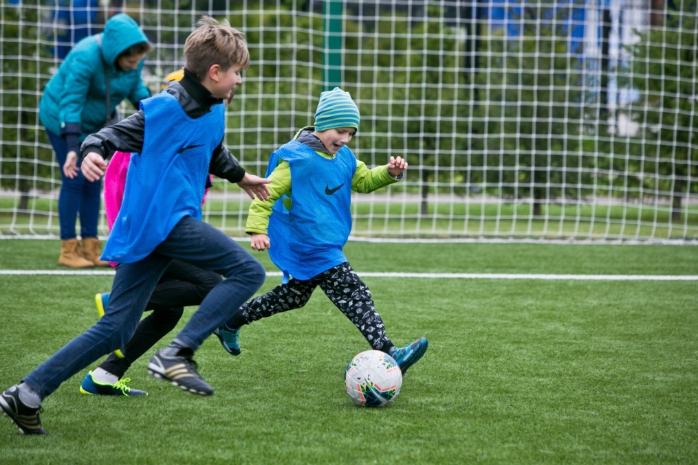 Воспитанники Даун-центра в Академии ФК «Зенит»