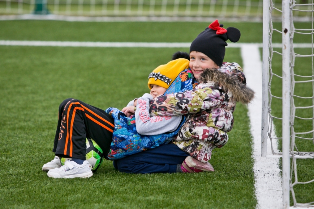 Воспитанники Даун-центра в Академии ФК «Зенит»