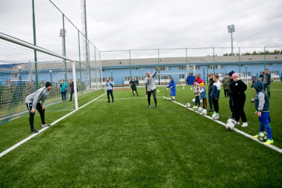 Воспитанники Даун-центра в Академии ФК «Зенит»