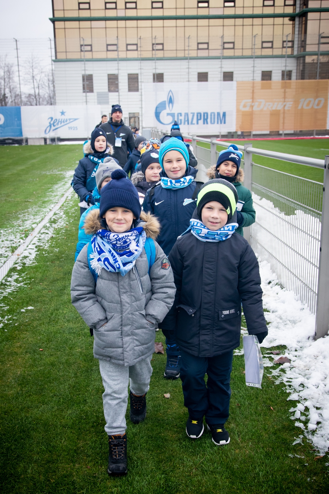 Команды из Филиалов Академии на тренировке «Зенита»