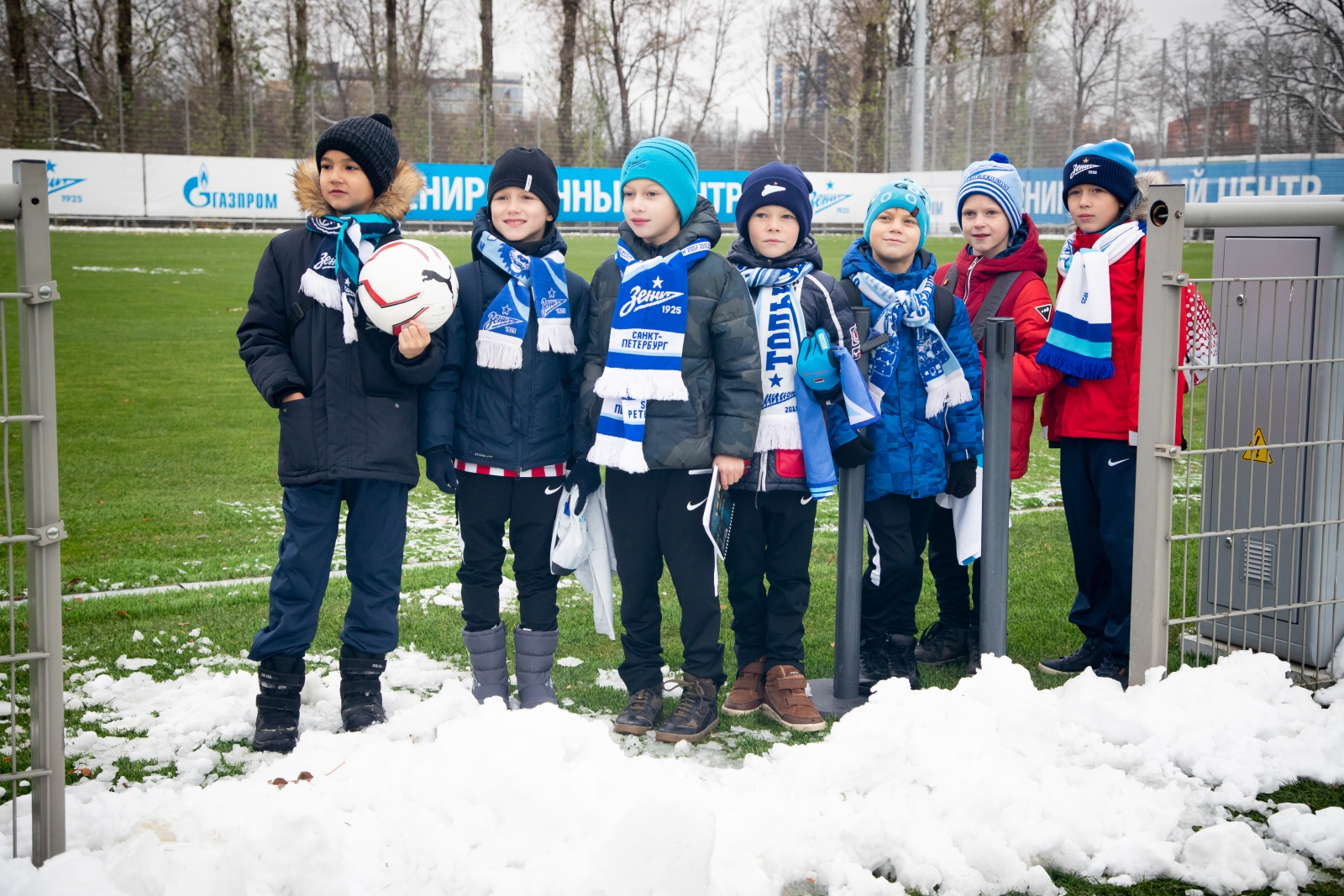 Команды из Филиалов Академии на тренировке «Зенита»