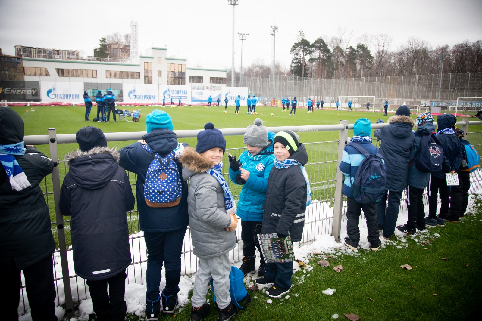 Команды из Филиалов Академии на тренировке «Зенита»