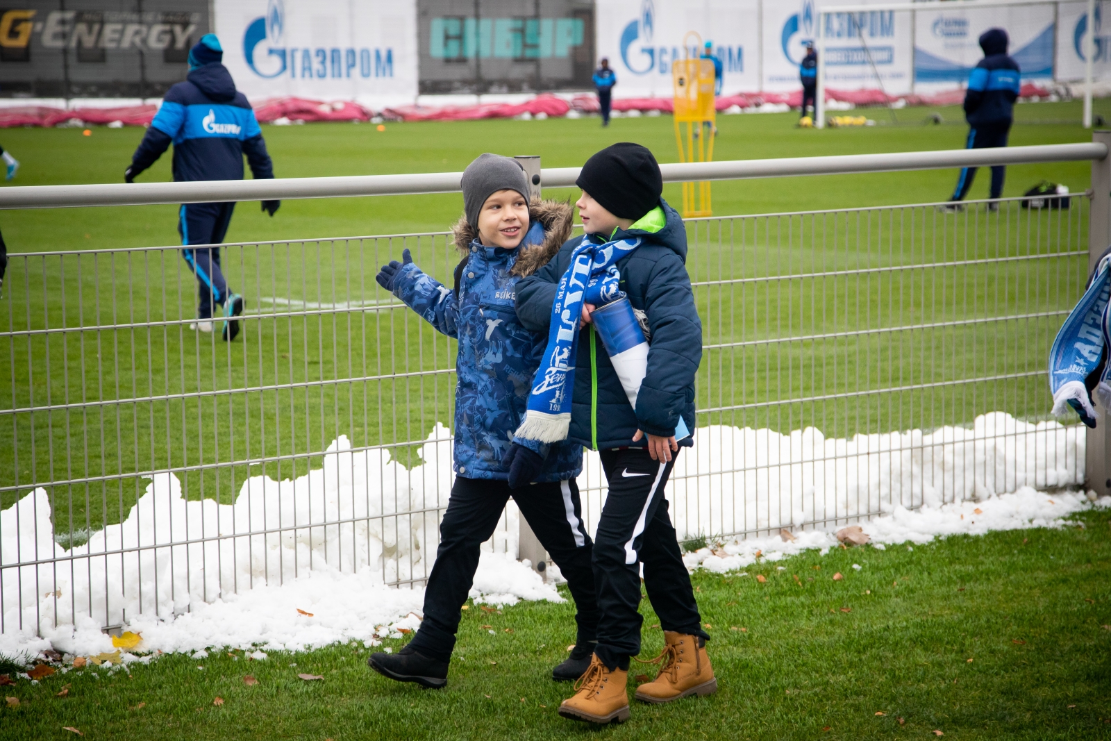 Команды из Филиалов Академии на тренировке «Зенита»