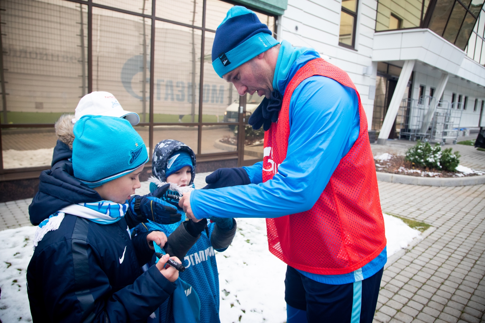 Команды из Филиалов Академии на тренировке «Зенита»