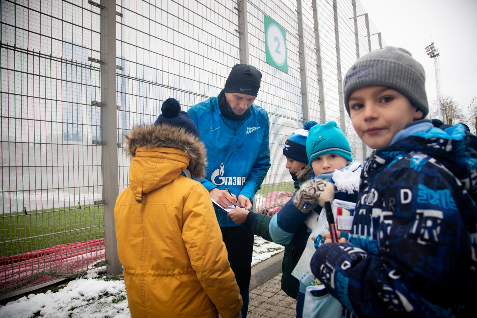 Команды из Филиалов Академии на тренировке «Зенита»