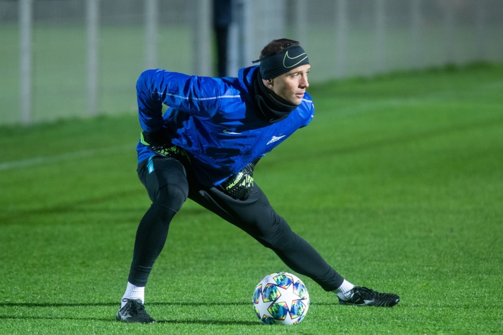 Открытая тренировка «Зенита» перед матчем Лига Чемпионов УЕФА с «РБ Лейпциг»