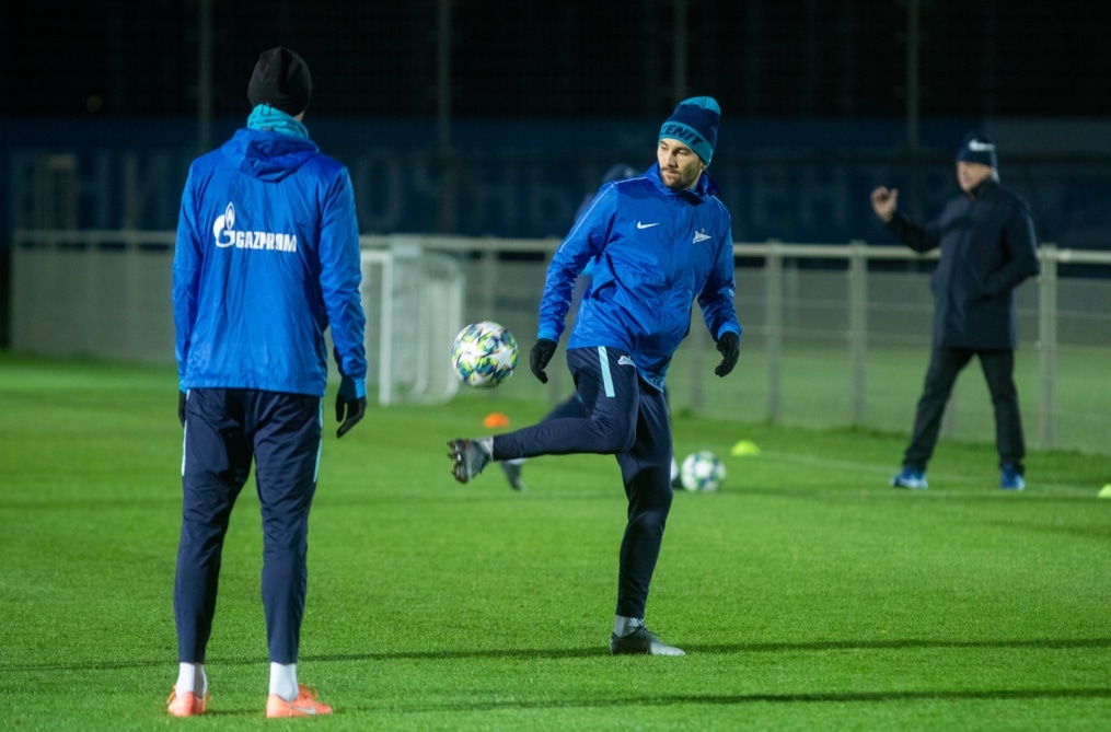 Открытая тренировка «Зенита» перед матчем Лига Чемпионов УЕФА с «РБ Лейпциг»