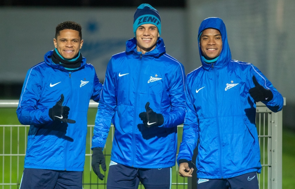 Открытая тренировка «Зенита» перед матчем Лига Чемпионов УЕФА с «РБ Лейпциг»