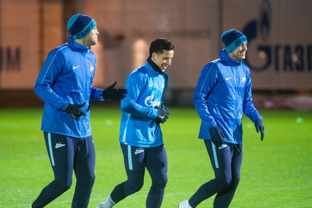 Открытая тренировка «Зенита» перед матчем Лига Чемпионов УЕФА с «РБ Лейпциг»