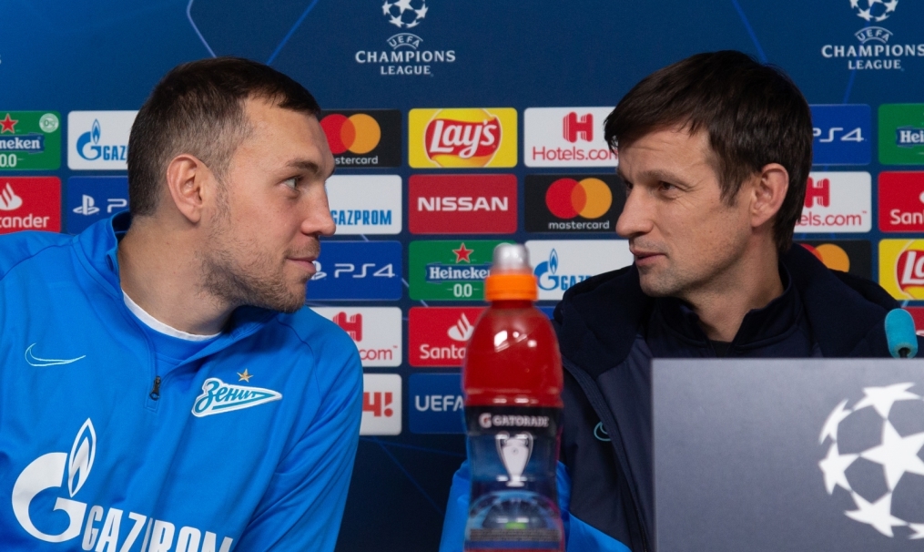 Пресс-конференция «Зенита» перед матчем Лига Чемпионов УЕФА с «РБ Лейпциг»