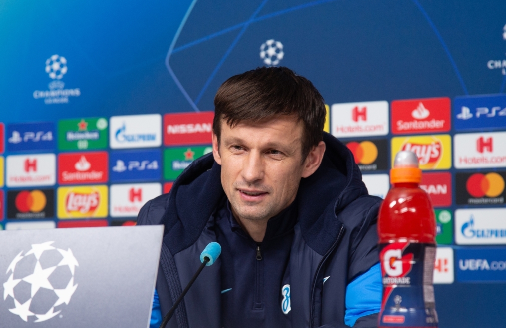 Пресс-конференция «Зенита» перед матчем Лига Чемпионов УЕФА с «РБ Лейпциг»