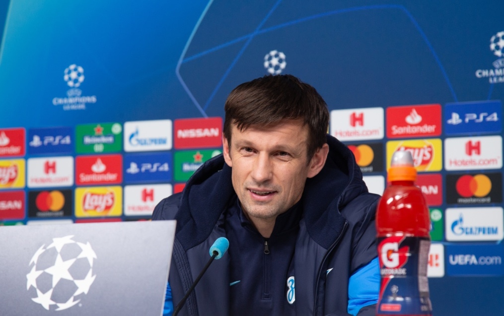 Пресс-конференция «Зенита» перед матчем Лига Чемпионов УЕФА с «РБ Лейпциг»