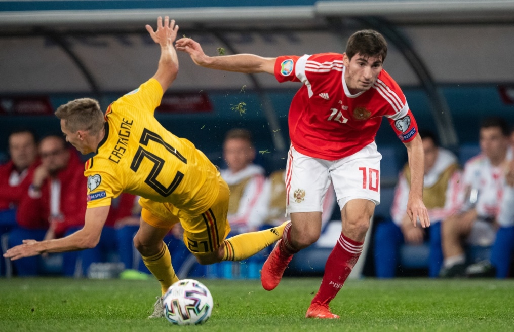 Квалификация Евро-2020, Россия — Бельгия