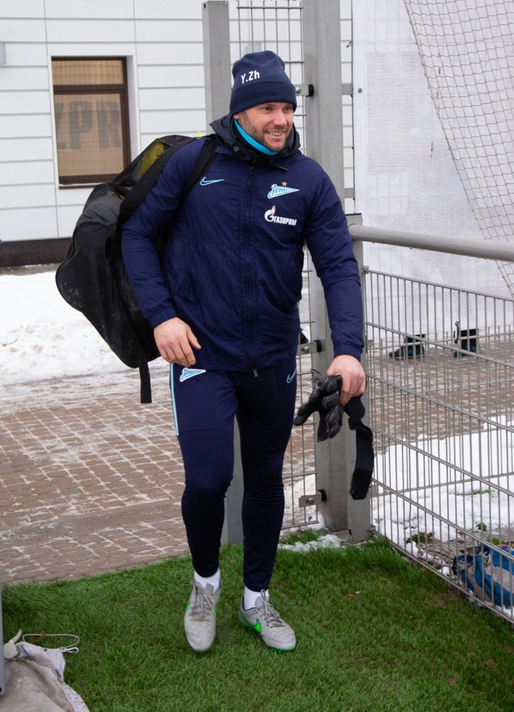 Тренировка «Зенита» перед матчем с «Динамо»