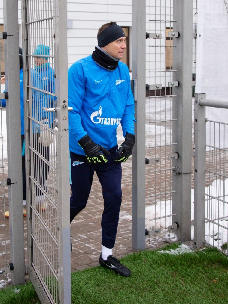 Тренировка «Зенита» перед матчем с «Динамо»