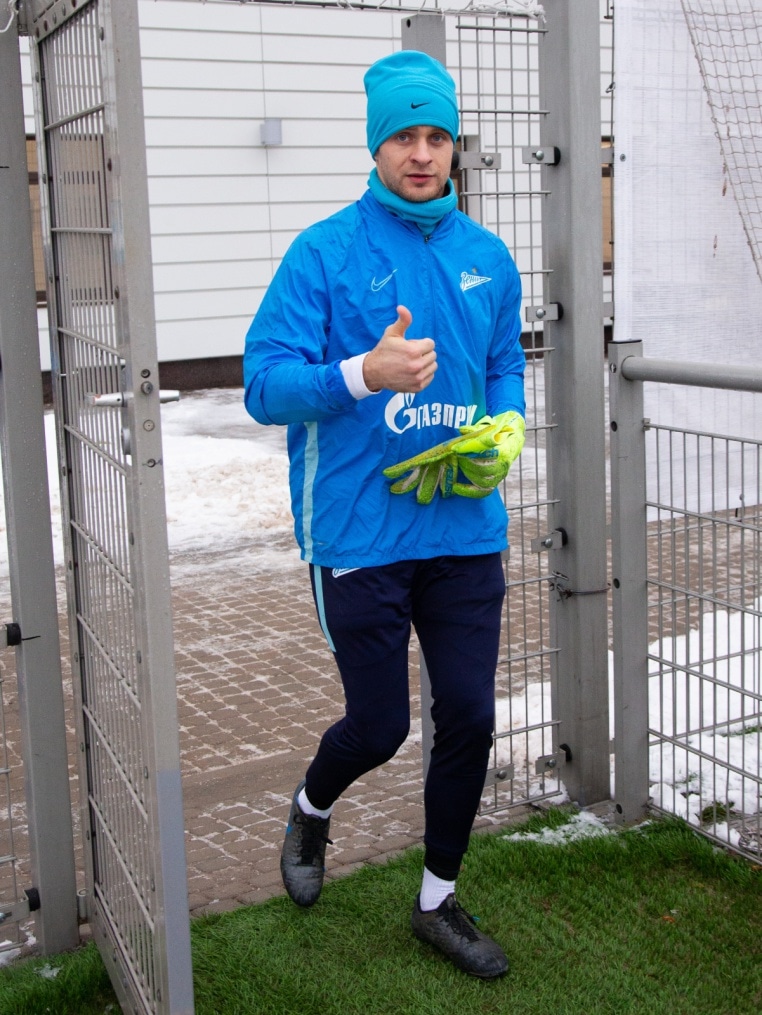 Тренировка «Зенита» перед матчем с «Динамо»