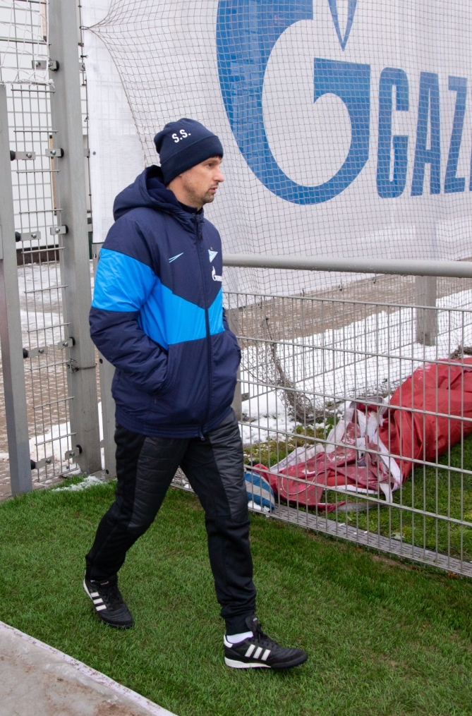 Тренировка «Зенита» перед матчем с «Динамо»