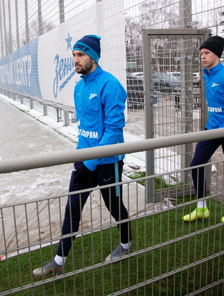 Тренировка «Зенита» перед матчем с «Динамо»