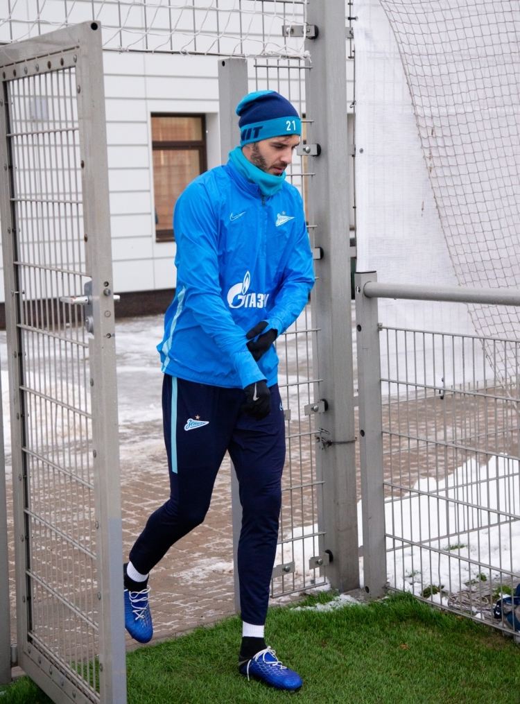 Тренировка «Зенита» перед матчем с «Динамо»