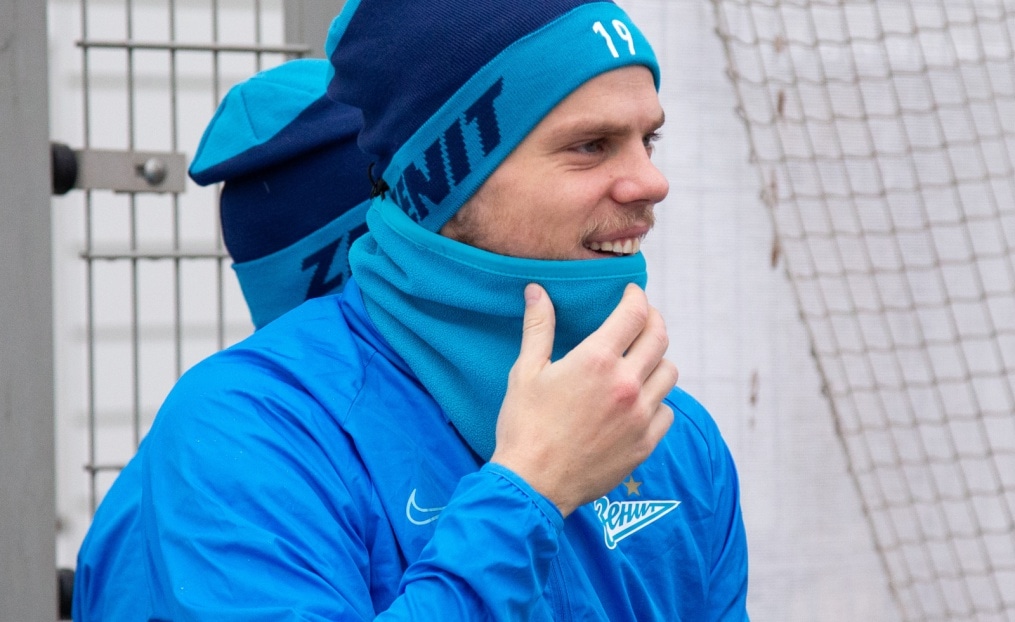 Тренировка «Зенита» перед матчем с «Динамо»