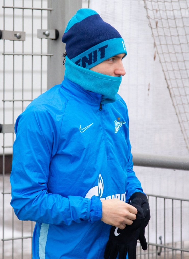 Тренировка «Зенита» перед матчем с «Динамо»