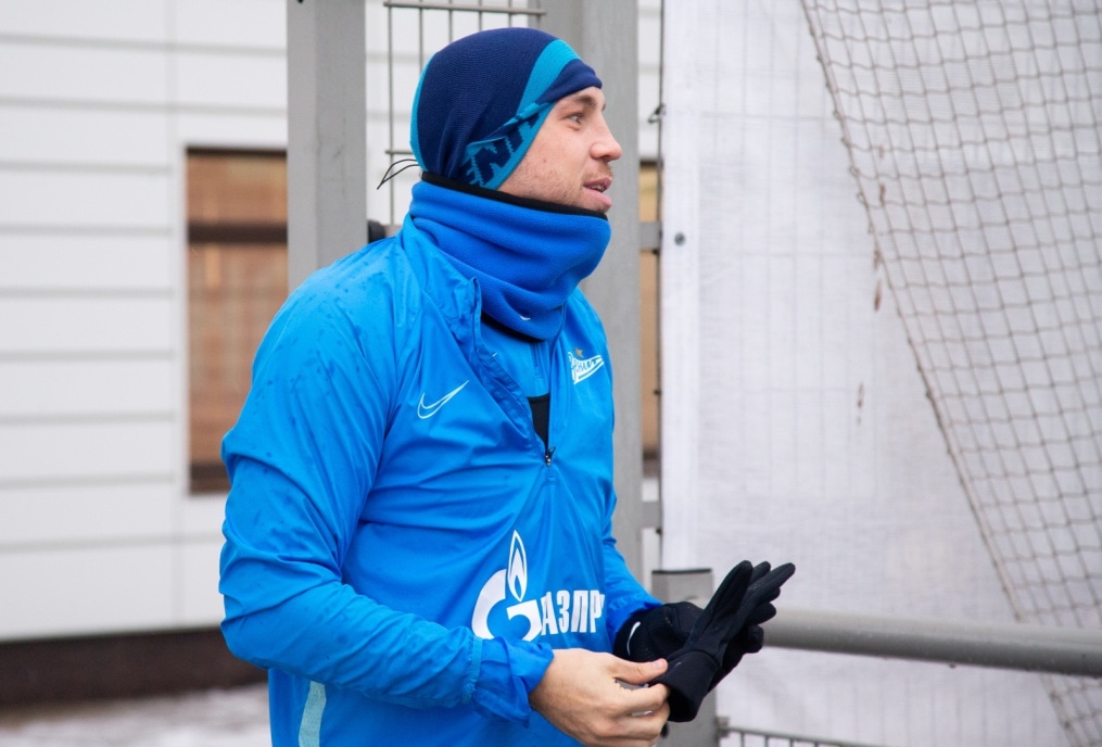 Тренировка «Зенита» перед матчем с «Динамо»