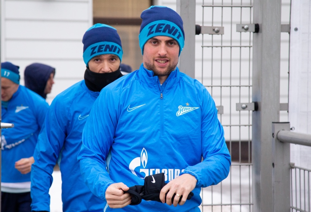 Тренировка «Зенита» перед матчем с «Динамо»