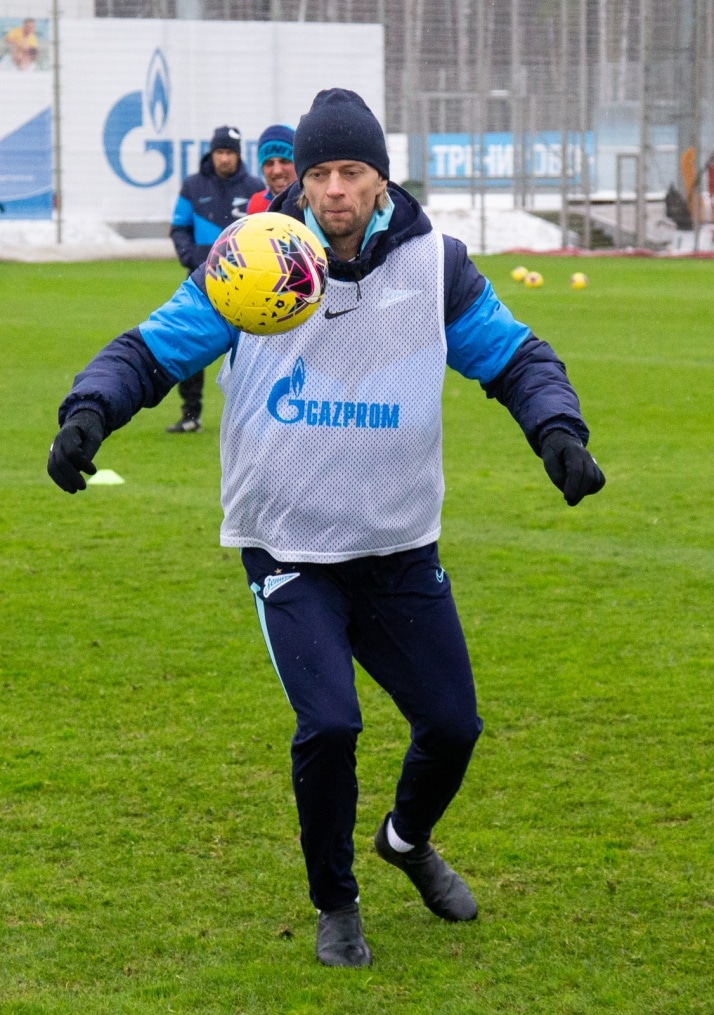 Тренировка «Зенита» перед матчем с «Динамо»